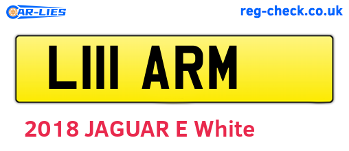 L111ARM are the vehicle registration plates.