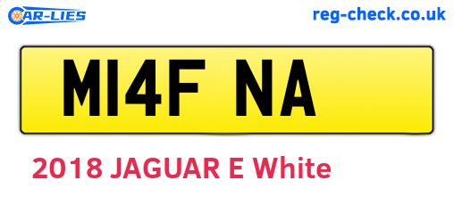M14FNA are the vehicle registration plates.