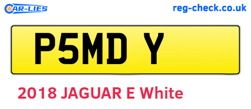 P5MDY are the vehicle registration plates.