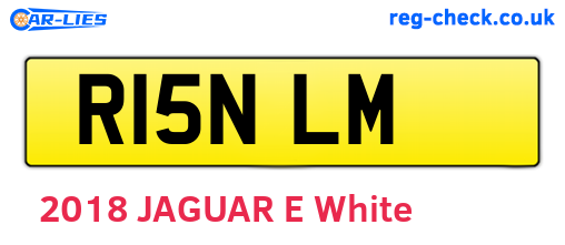 R15NLM are the vehicle registration plates.