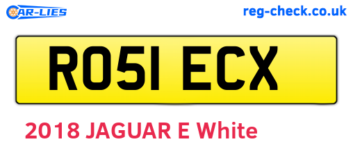 RO51ECX are the vehicle registration plates.