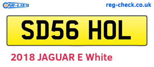 SD56HOL are the vehicle registration plates.