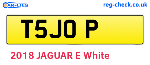 T5JOP are the vehicle registration plates.