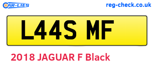 L44SMF are the vehicle registration plates.