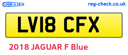 LV18CFX are the vehicle registration plates.