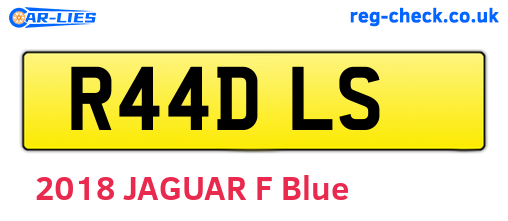 R44DLS are the vehicle registration plates.