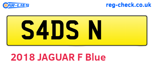 S4DSN are the vehicle registration plates.