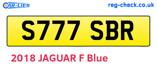 S777SBR are the vehicle registration plates.