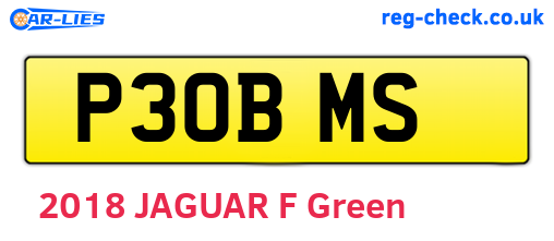 P30BMS are the vehicle registration plates.