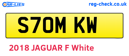 S70MKW are the vehicle registration plates.