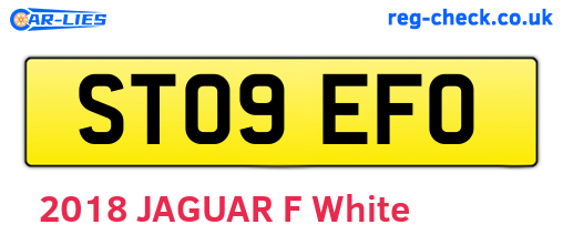 ST09EFO are the vehicle registration plates.