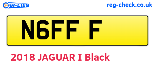N6FFF are the vehicle registration plates.