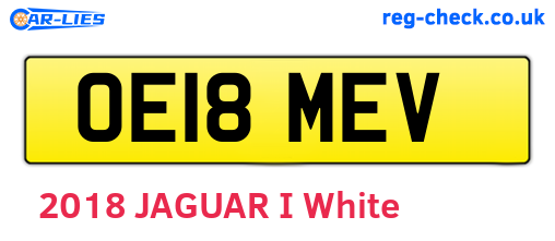OE18MEV are the vehicle registration plates.