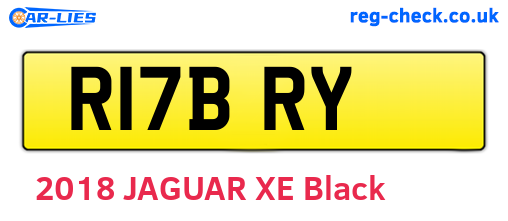 R17BRY are the vehicle registration plates.