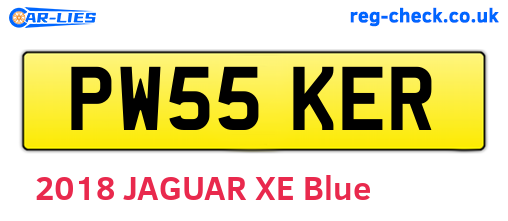 PW55KER are the vehicle registration plates.