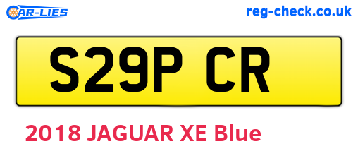 S29PCR are the vehicle registration plates.