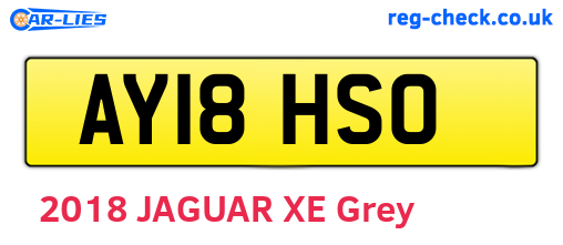 AY18HSO are the vehicle registration plates.