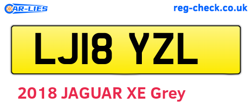 LJ18YZL are the vehicle registration plates.