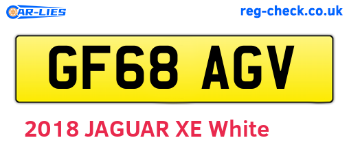 GF68AGV are the vehicle registration plates.