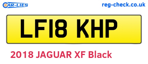 LF18KHP are the vehicle registration plates.