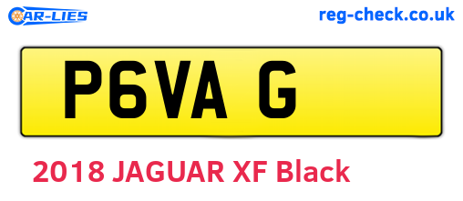 P6VAG are the vehicle registration plates.