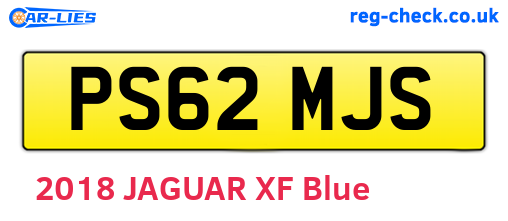 PS62MJS are the vehicle registration plates.