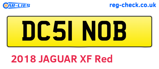 DC51NOB are the vehicle registration plates.