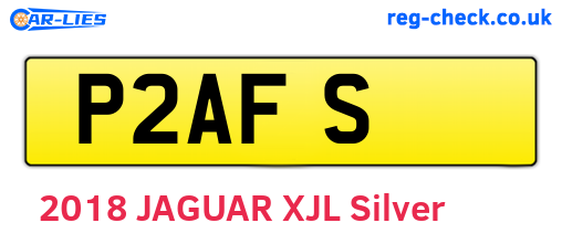 P2AFS are the vehicle registration plates.
