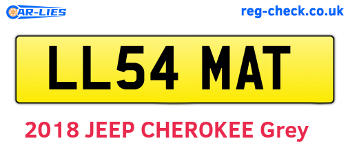 LL54MAT are the vehicle registration plates.
