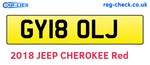 GY18OLJ are the vehicle registration plates.