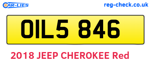 OIL5846 are the vehicle registration plates.