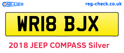 WR18BJX are the vehicle registration plates.