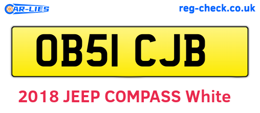 OB51CJB are the vehicle registration plates.