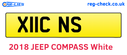 X11CNS are the vehicle registration plates.
