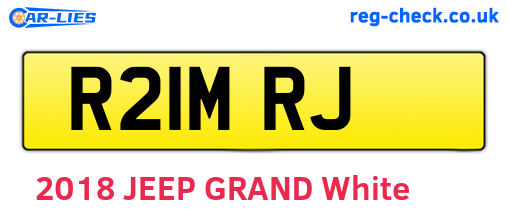 R21MRJ are the vehicle registration plates.