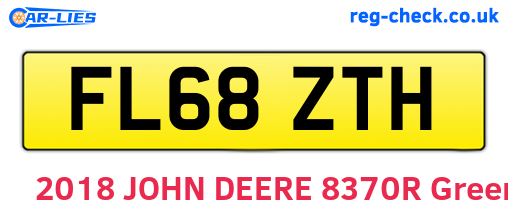 FL68ZTH are the vehicle registration plates.