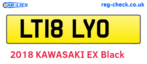 LT18LYO are the vehicle registration plates.