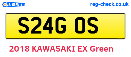 S24GOS are the vehicle registration plates.