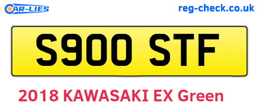 S900STF are the vehicle registration plates.
