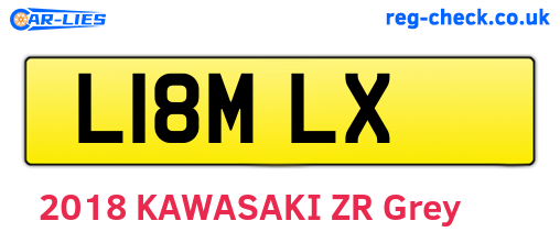 L18MLX are the vehicle registration plates.