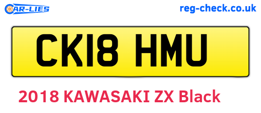 CK18HMU are the vehicle registration plates.