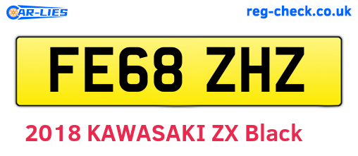 FE68ZHZ are the vehicle registration plates.