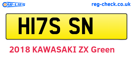H17SSN are the vehicle registration plates.