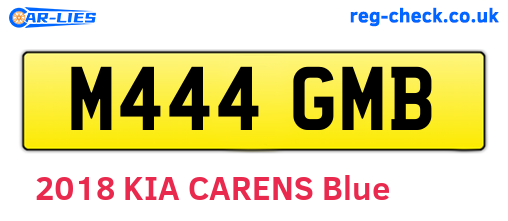 M444GMB are the vehicle registration plates.