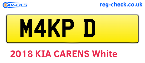 M4KPD are the vehicle registration plates.