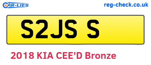 S2JSS are the vehicle registration plates.