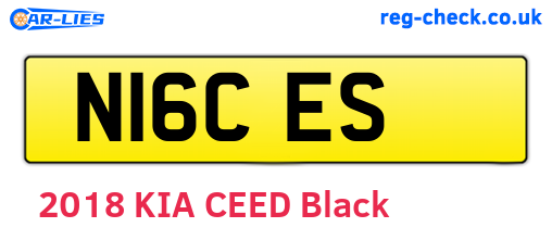 N16CES are the vehicle registration plates.