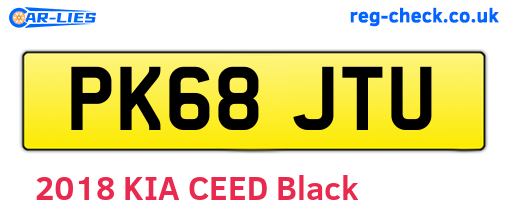 PK68JTU are the vehicle registration plates.