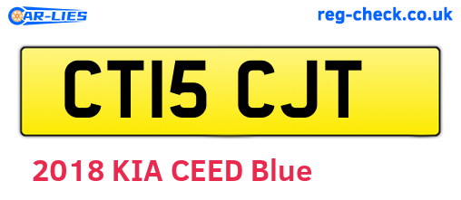 CT15CJT are the vehicle registration plates.