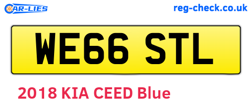 WE66STL are the vehicle registration plates.